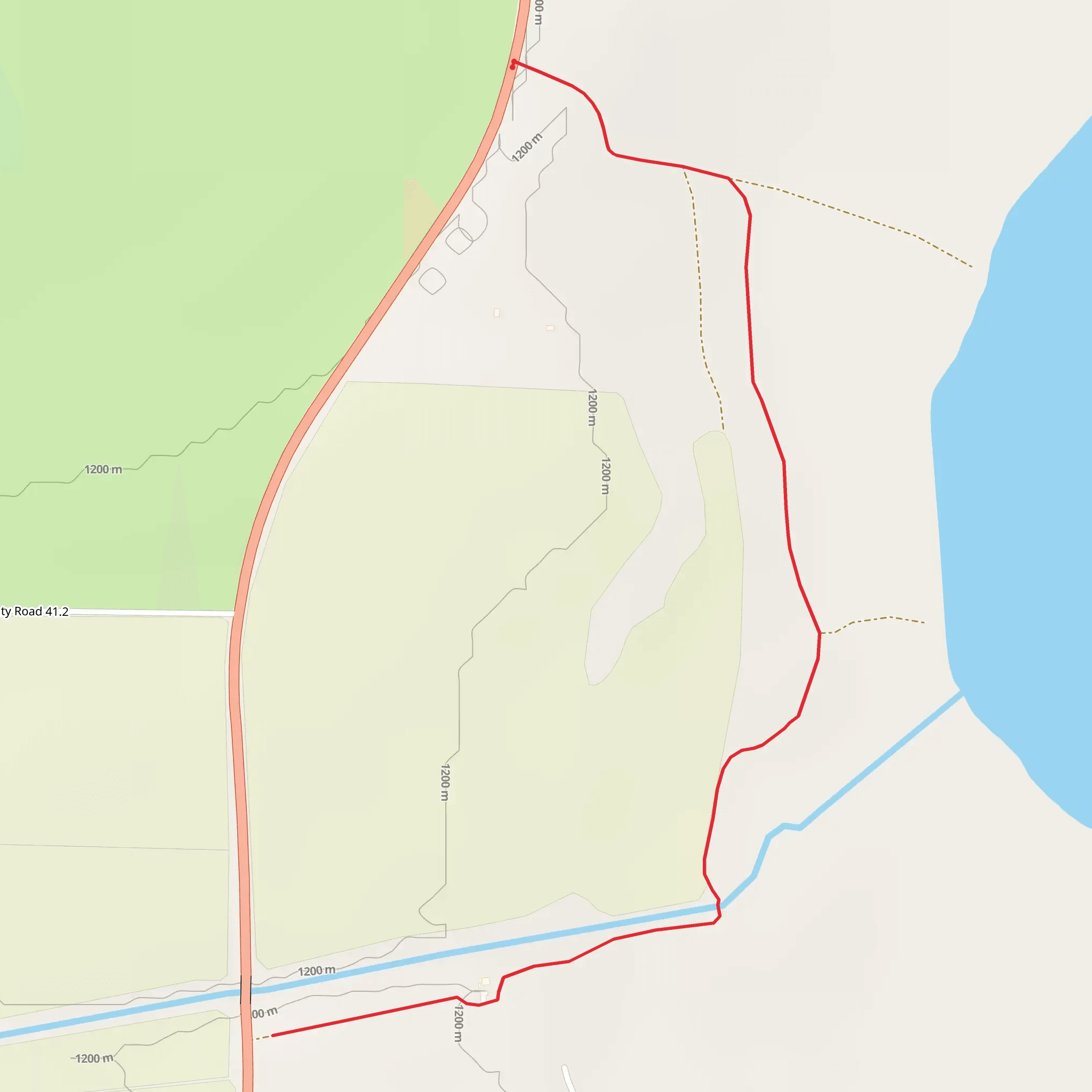 Neenoshe Reservoir Eastside Walk mobile static map