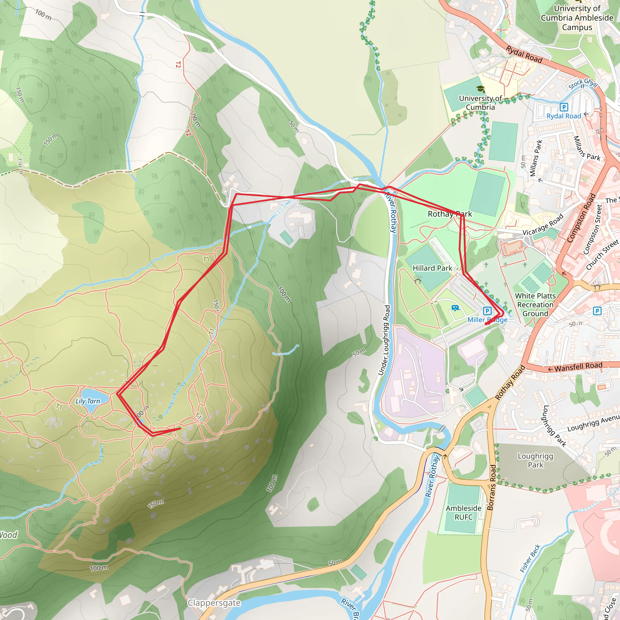 Todd Crag Walk mobile static map