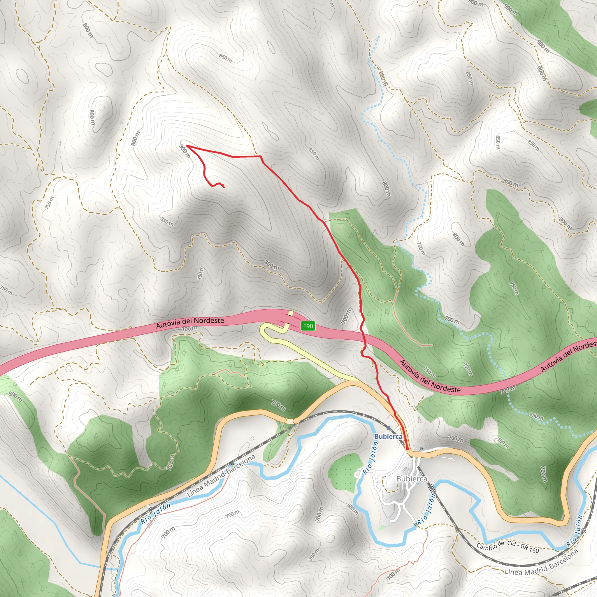 Hill of San Gregorio de Bubierca SL Z 5 mobile static map