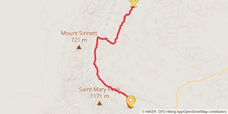 Heysen Trail stage 55 Map