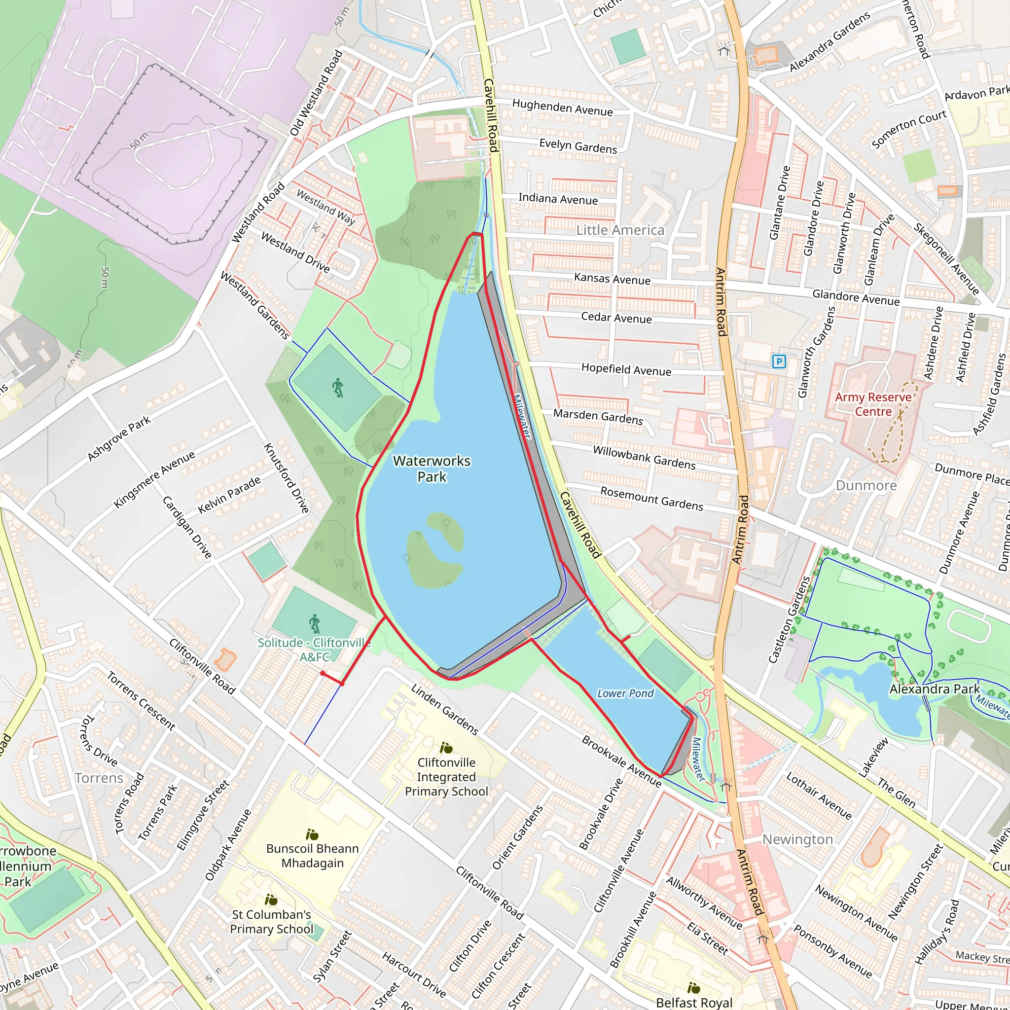 Waterworks mobile static map
