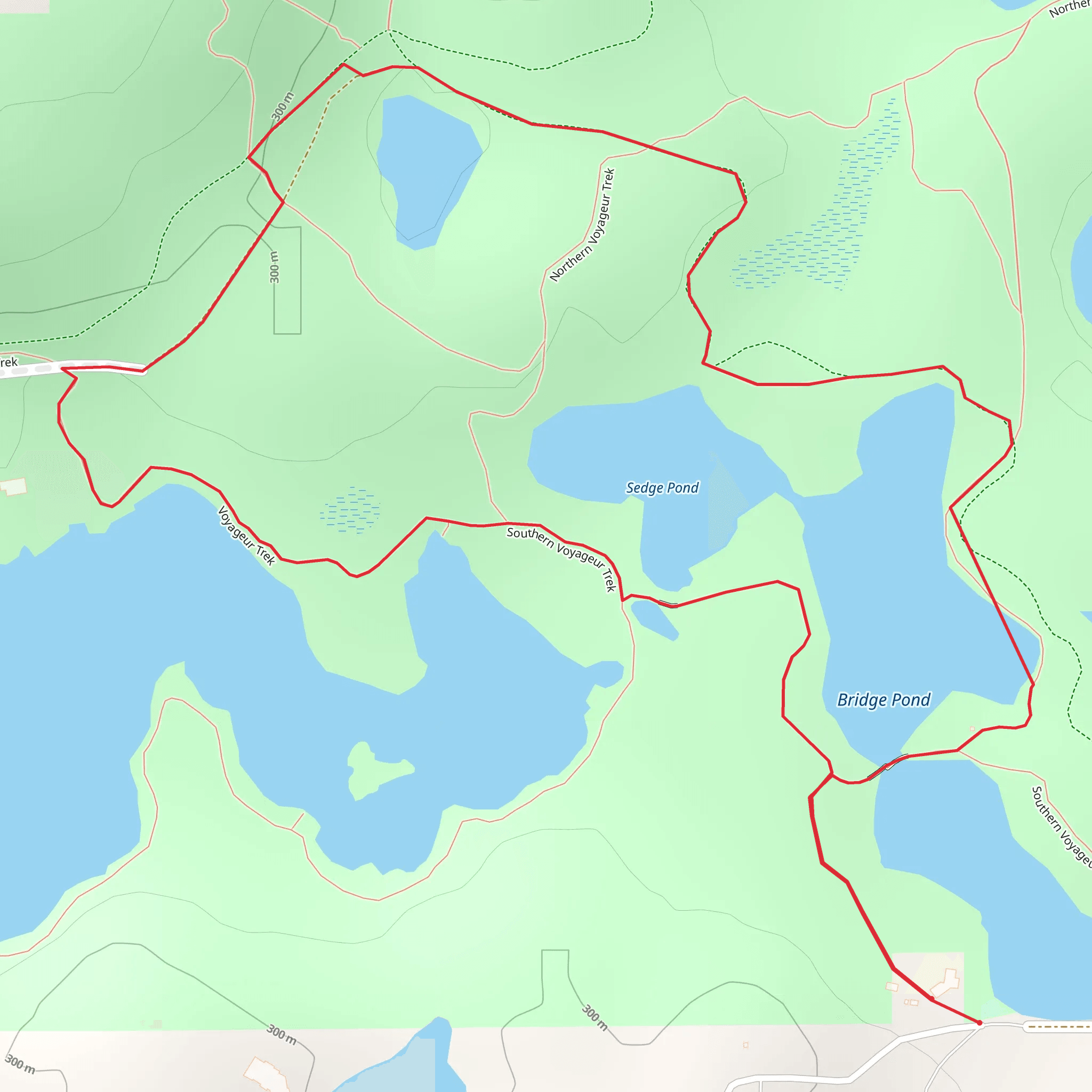 Lebanon Hills Park and Sedge Pond Loop mobile static map