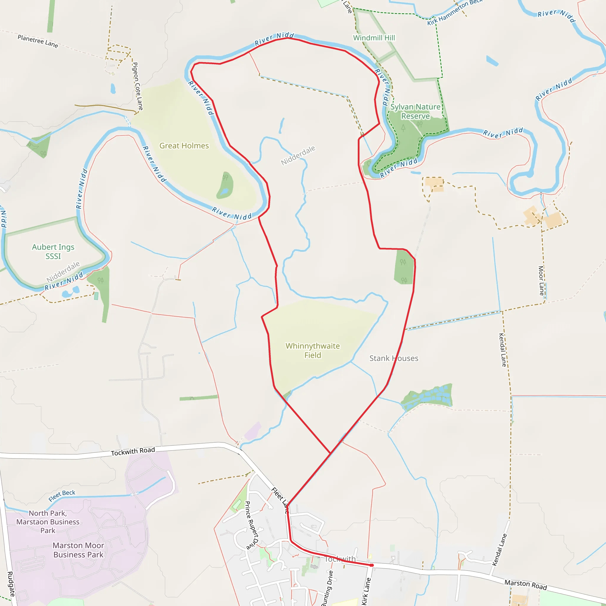 Stank Houses Loop mobile static map