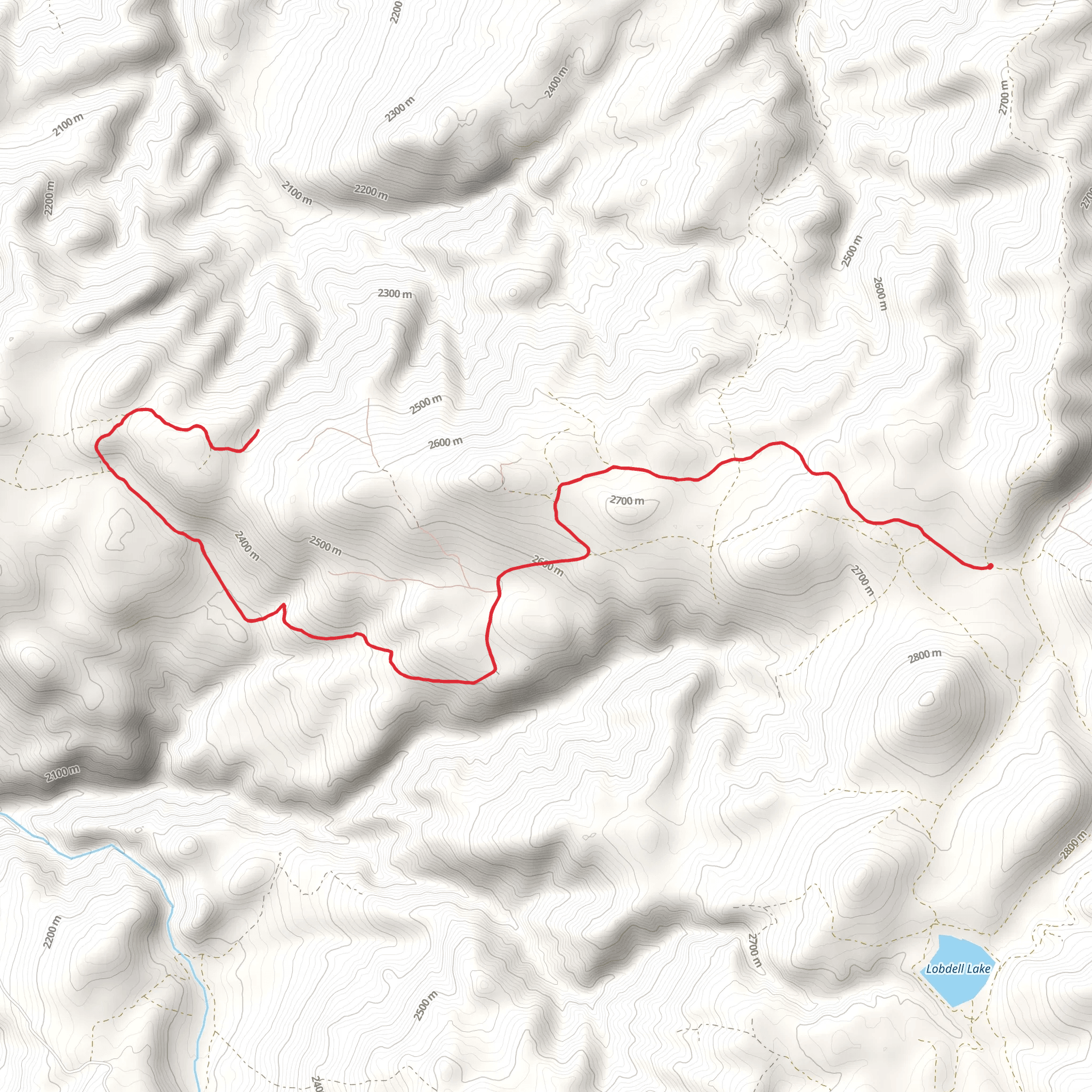 Upper Deep Trail mobile static map