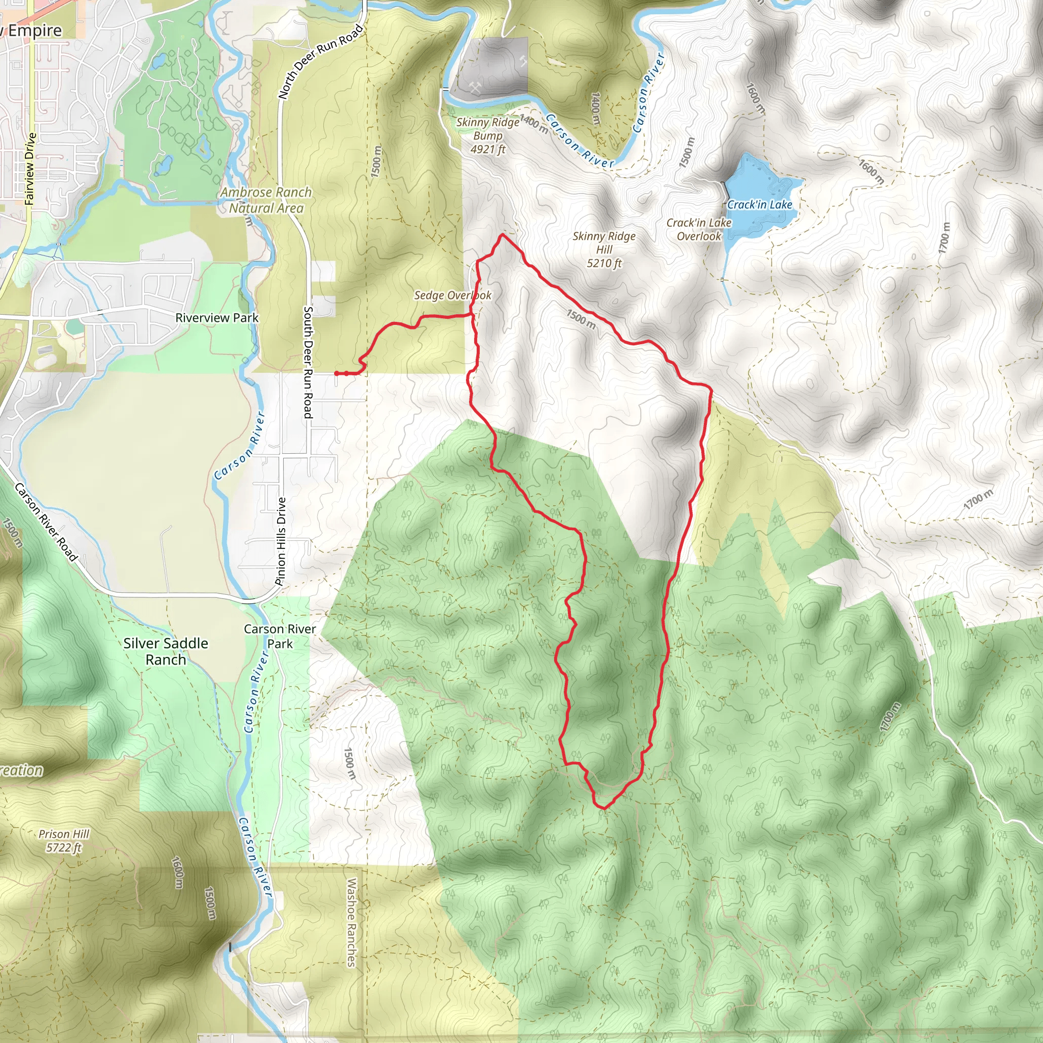 Sedge Overlook Loop mobile static map