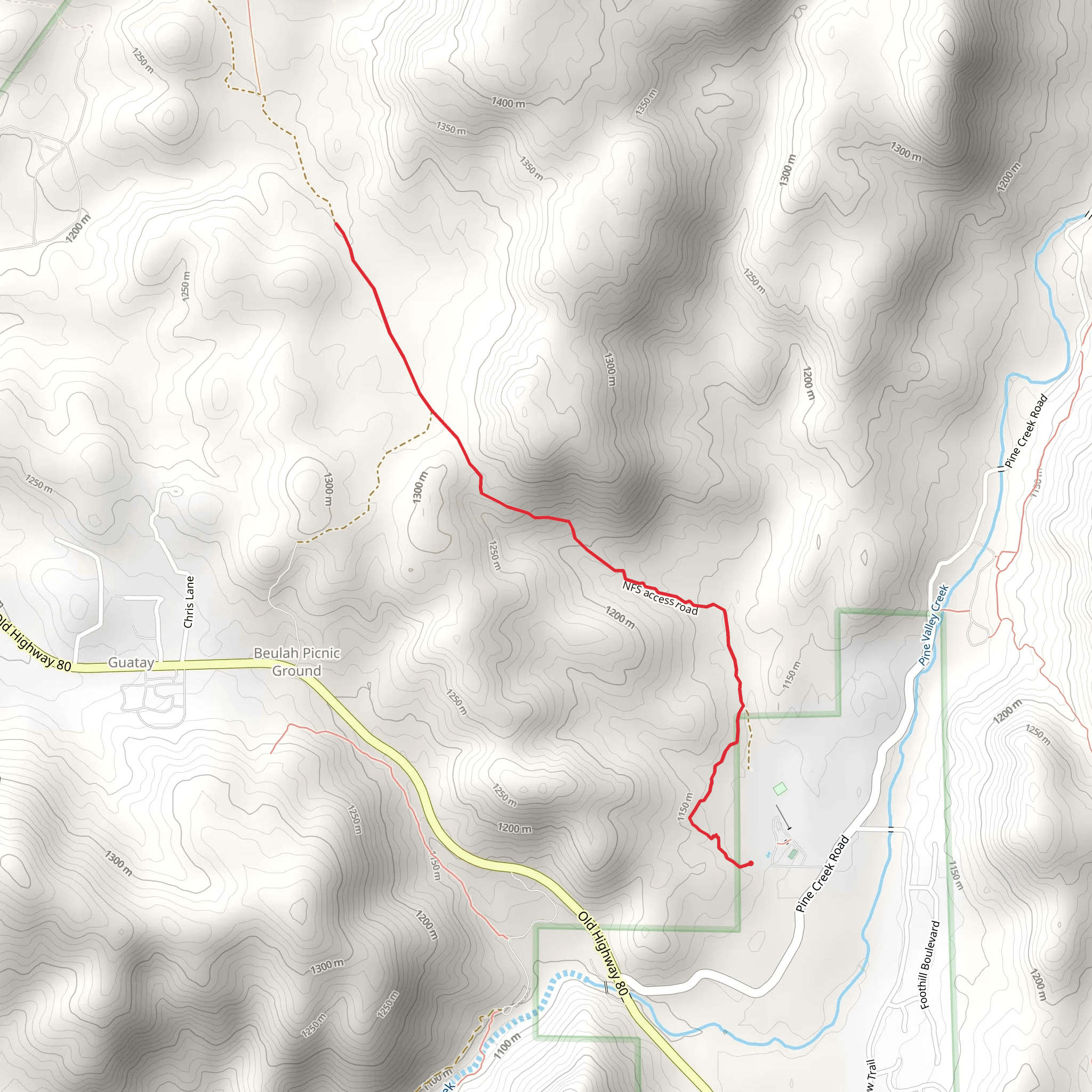 Wild Pigeon Flat mobile static map