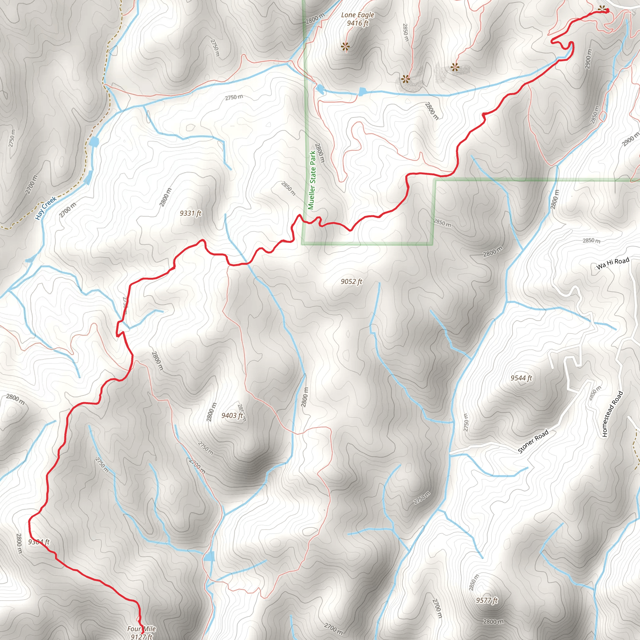 Four Mile Overlook mobile static map