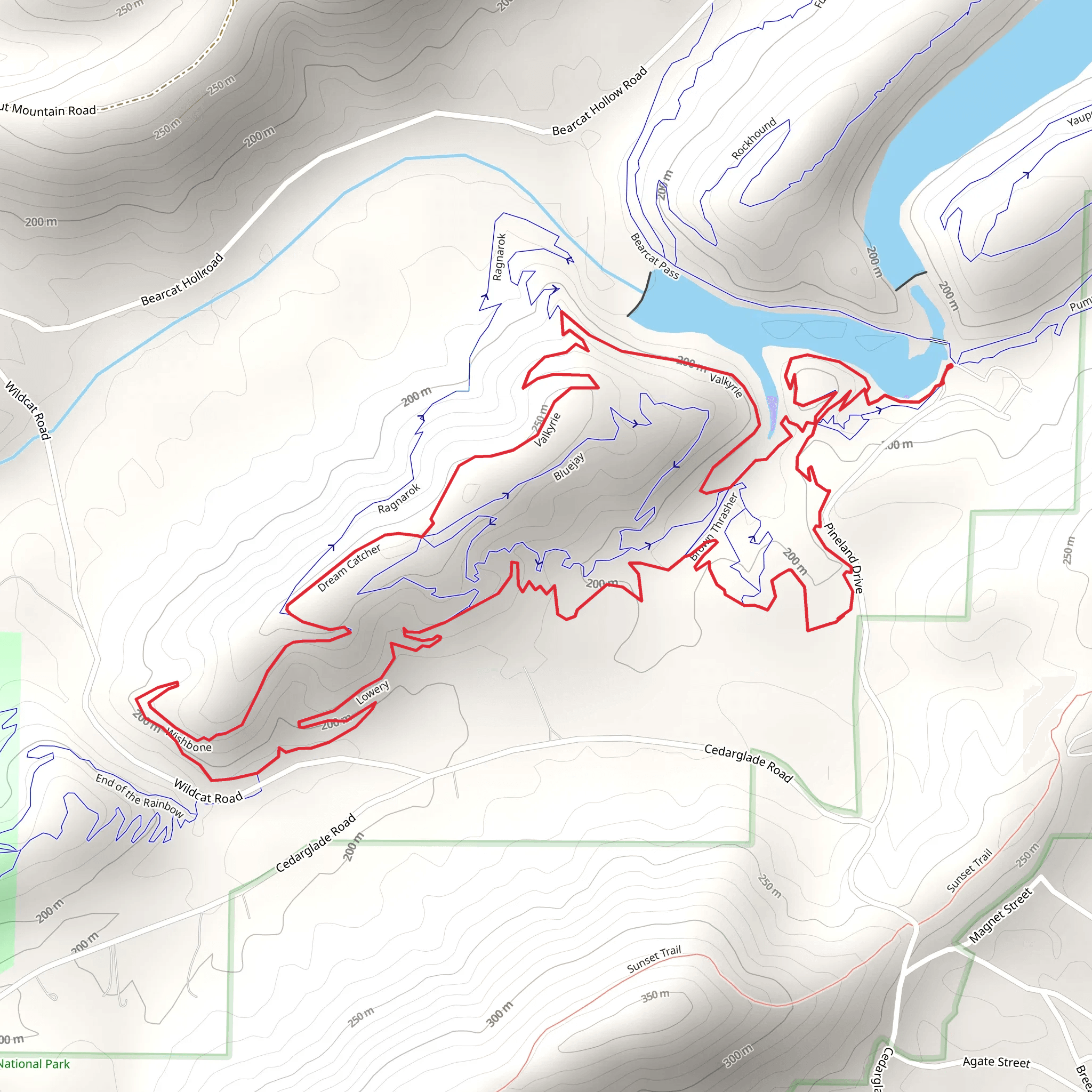 Waterworks, Valkyrie Loop mobile static map