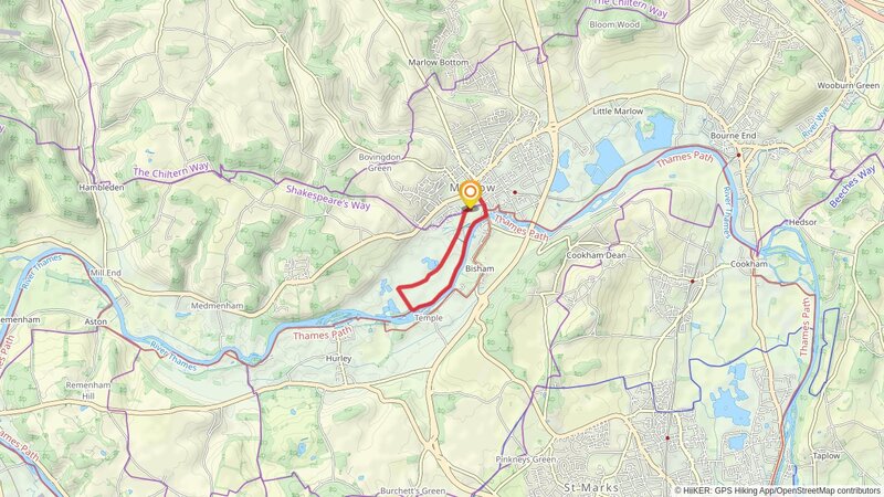 River Thames Walk - Marlow mobile static map