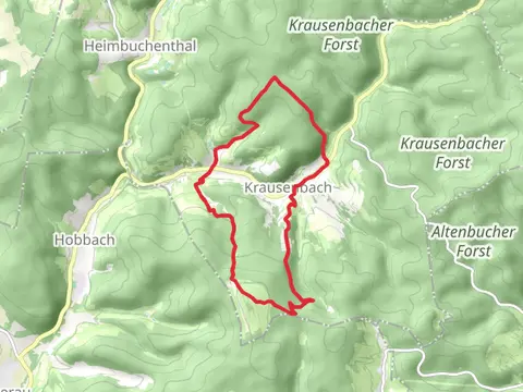 Dürrenberg and Geißhöhe Loop via Kulturweg Dammbach