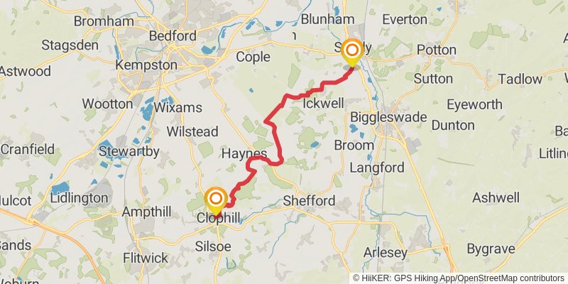 Greensand Ridge Walk stage 3 Map