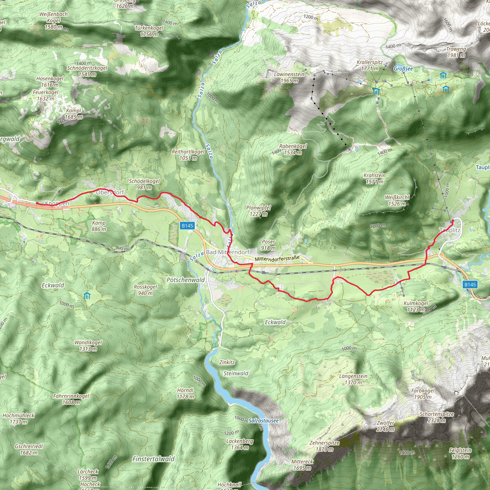 Knoppen - Tauplitz Hike mobile static map