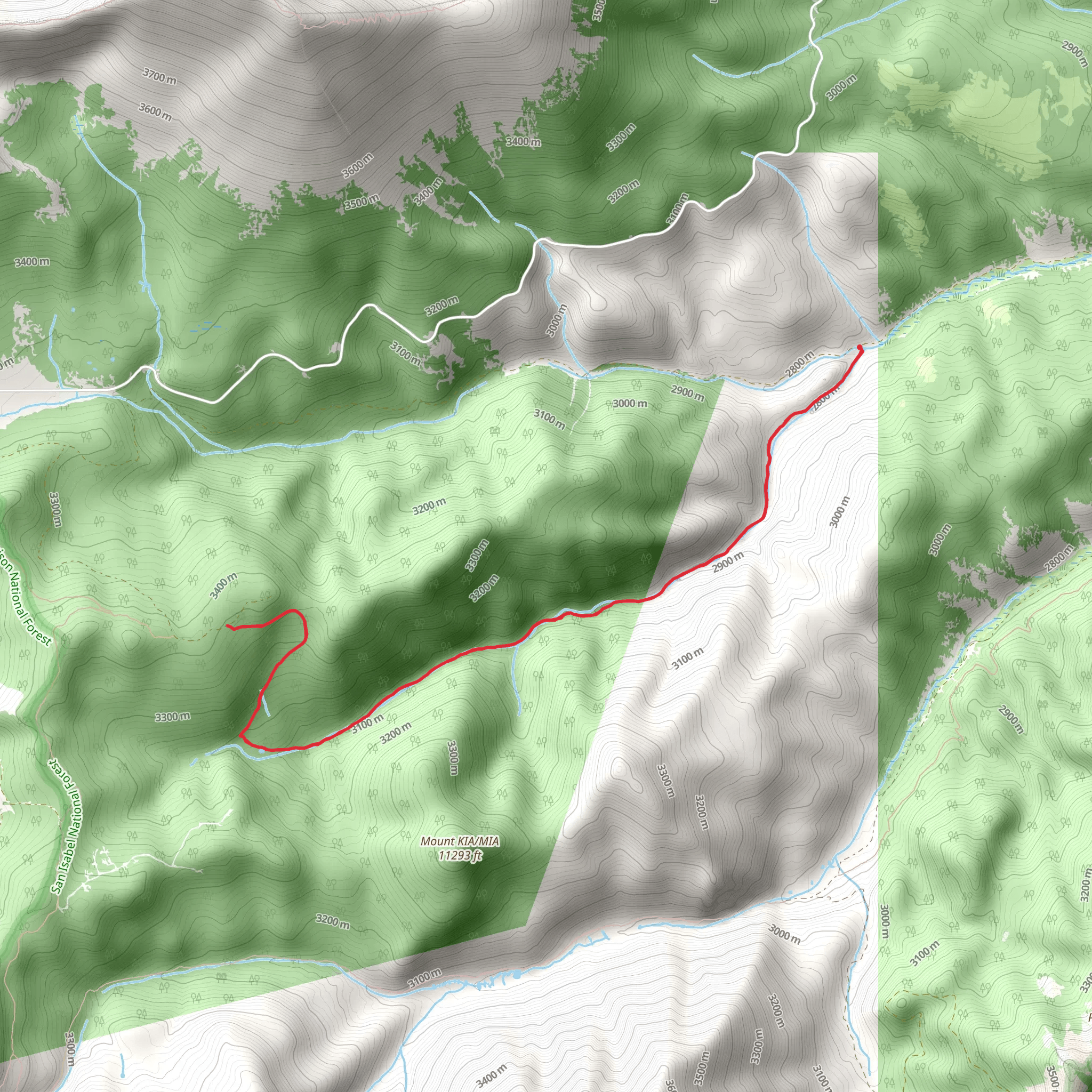 Starvation Creek mobile static map