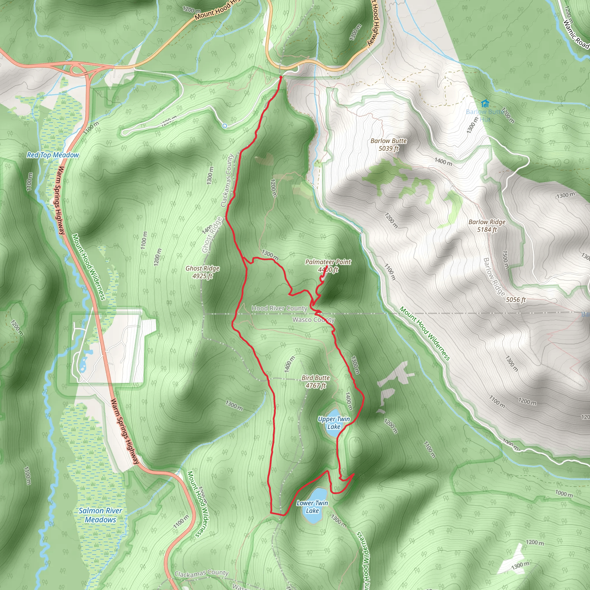 Palmateer Point Trail Loop mobile static map