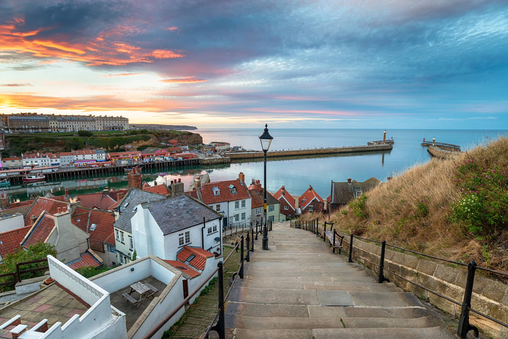 An image depicting the trail Kilburn White Horse to Whitby in North Yorkshire and its surrounding area.