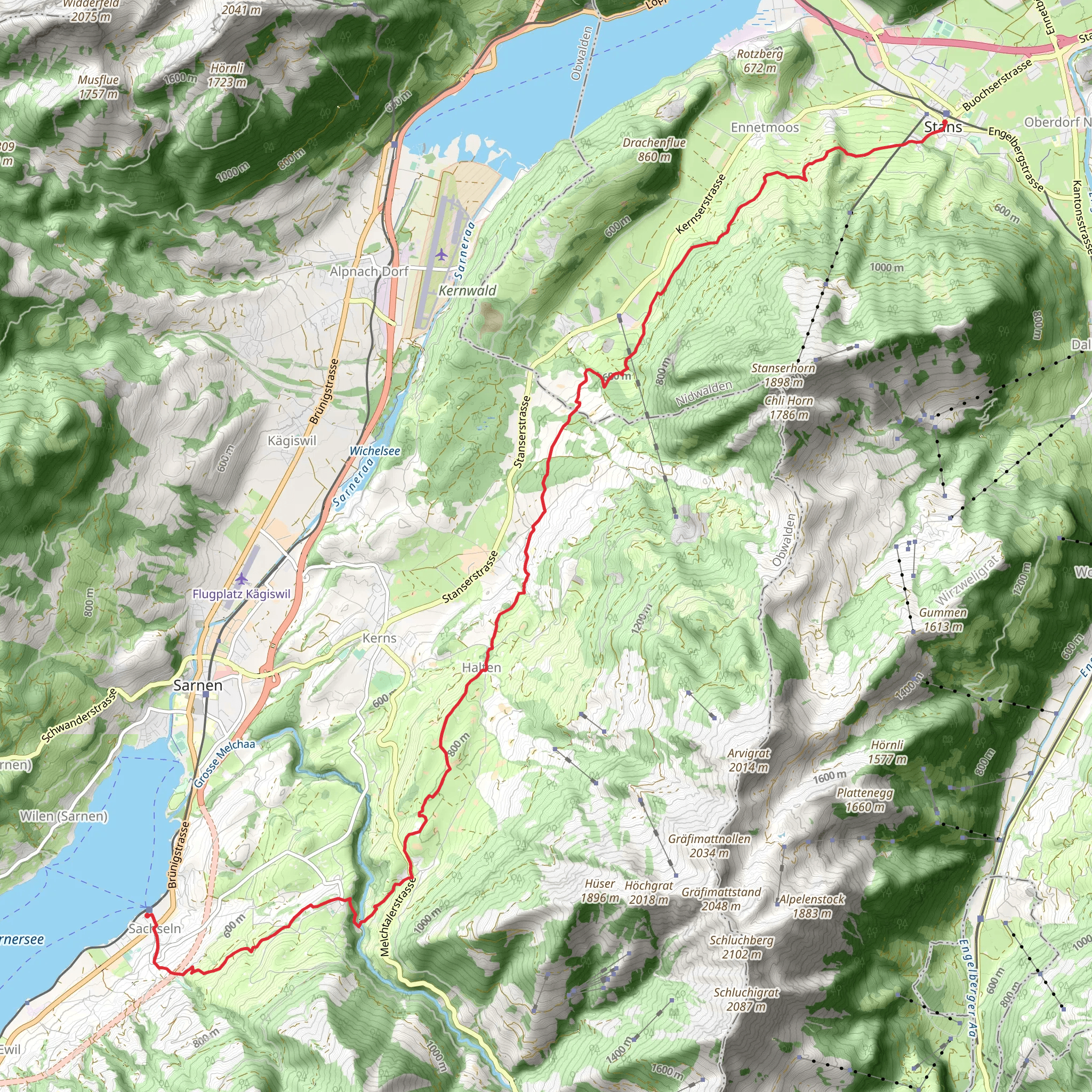 Bruderklausenweg mobile static map