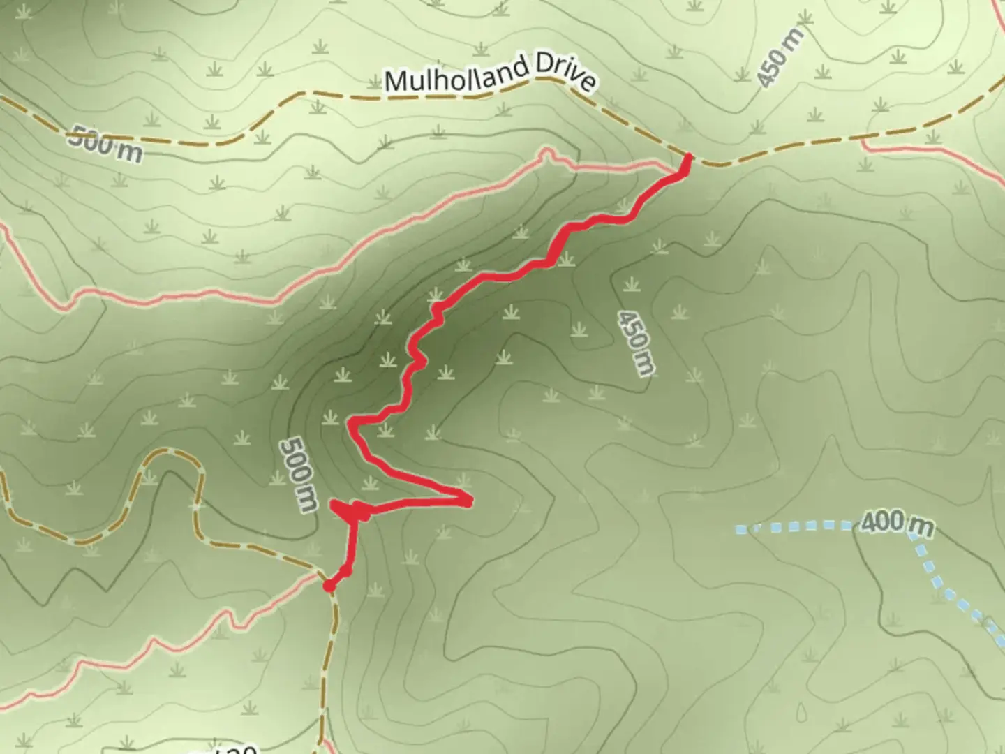 An image depicting the trail Bent Arrow Trail and its surrounding area.