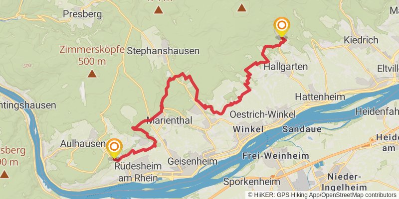 Rheinsteig stage 3 Map