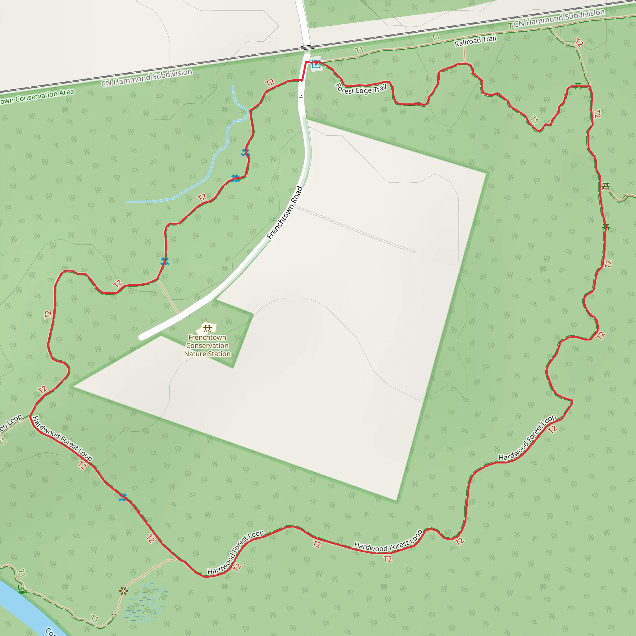 Hardwood Forest Loop mobile static map