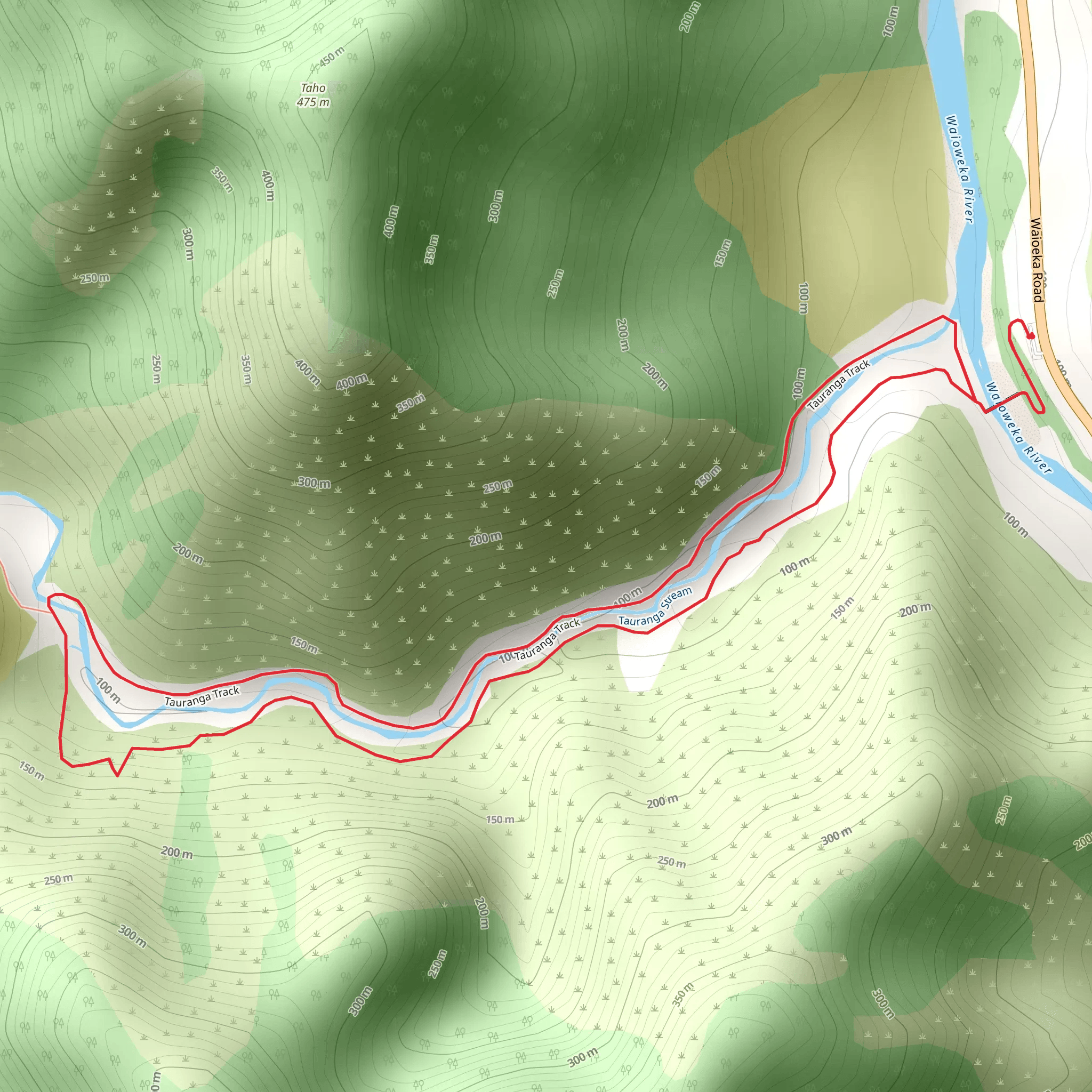 Tauranga Loop Track mobile static map