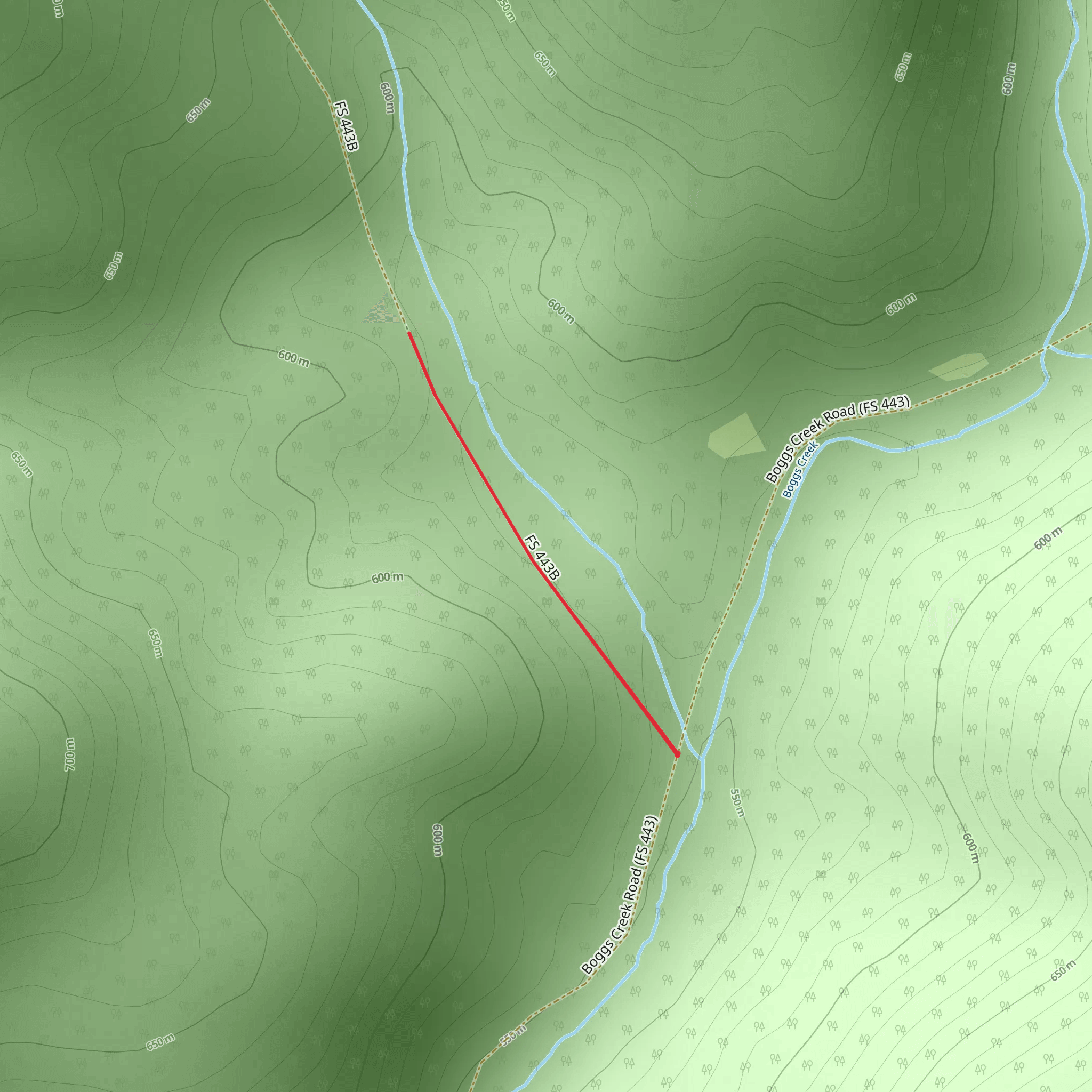 Boggs Creek mobile static map