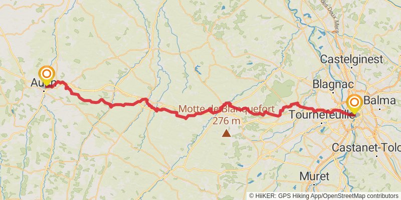 Camino Claviere-Candanchu via Arles stage 11 Map