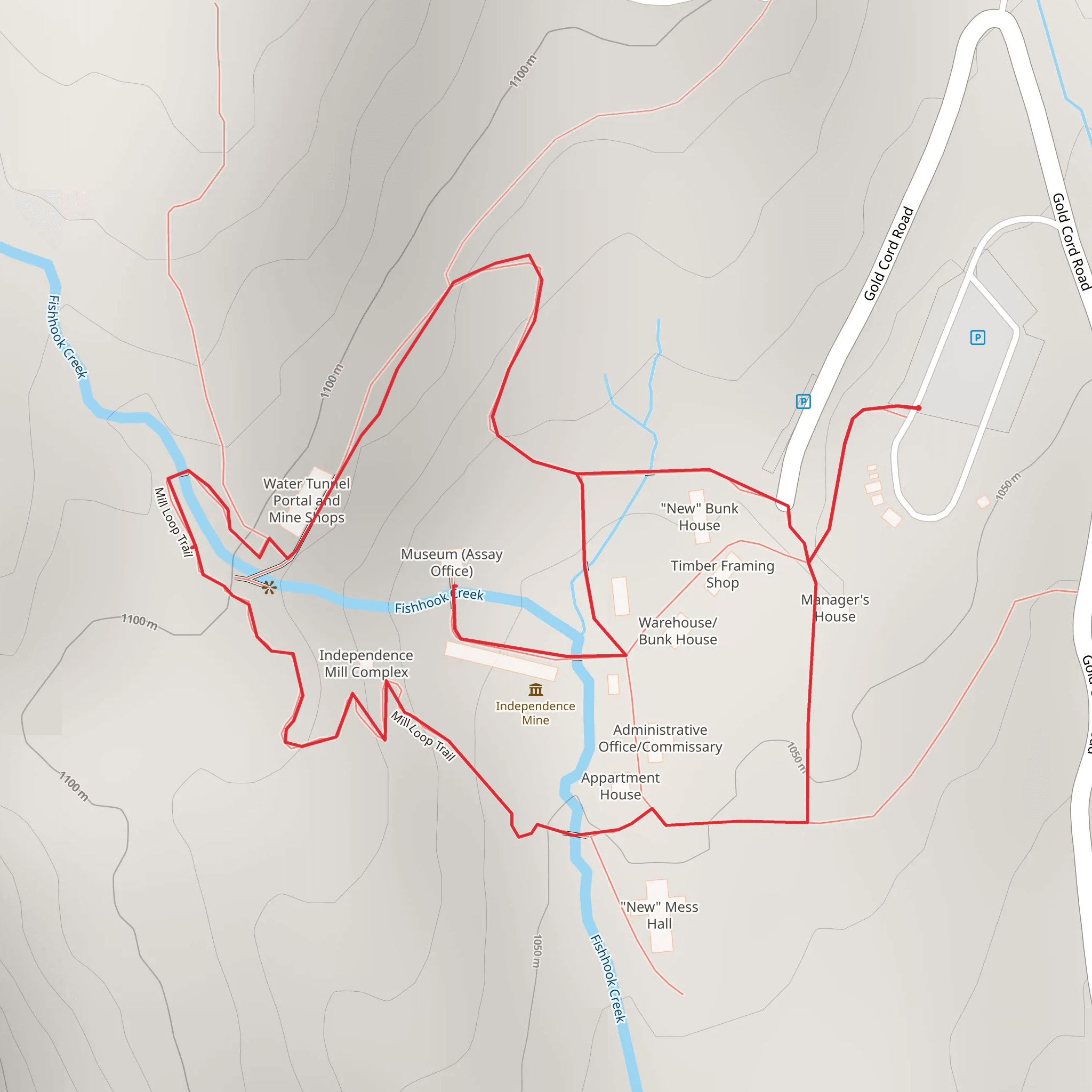 Sochi Hill and Mill Loop Trail mobile static map