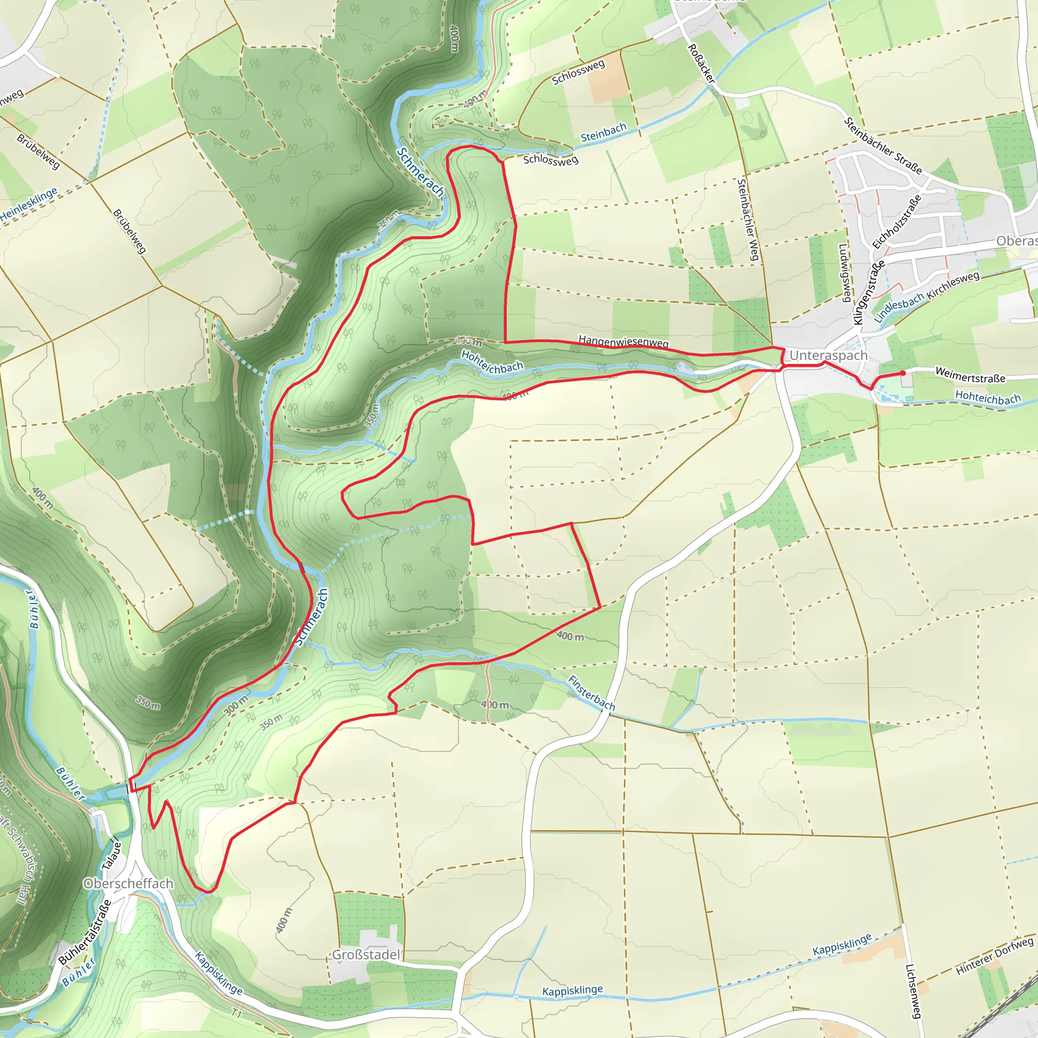 Unteraspach Loop mobile static map