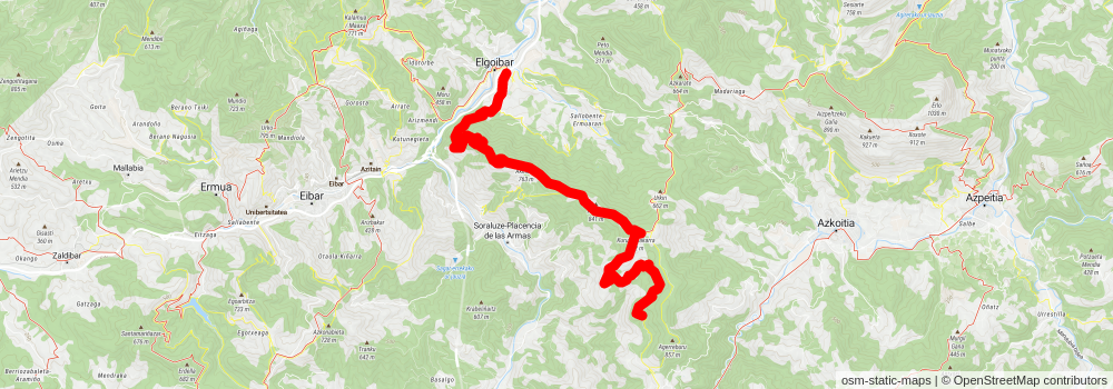 Route of the Dolmens PR GI 94 stage 3 Map