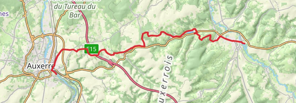 Camino Perl-Saint Jean Pied de Port via Vézelay stage 20 Map
