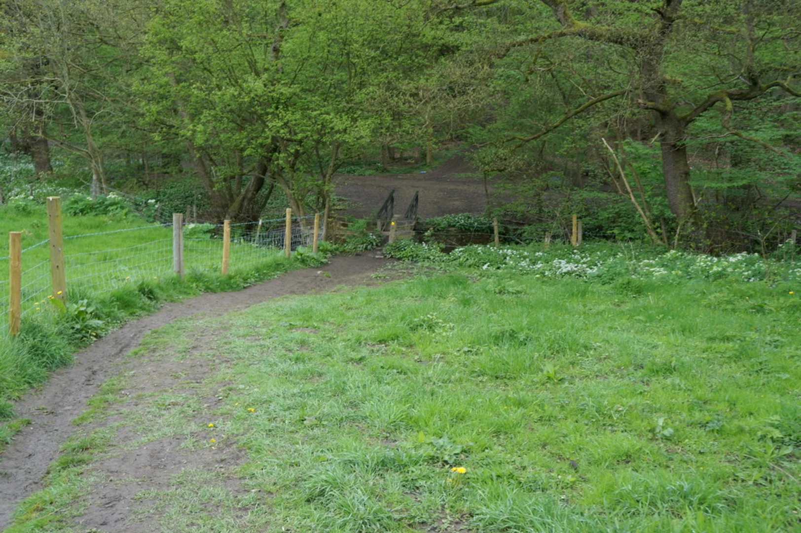 An image depicting the trail Leeds Country Way and Nan Whins Wood and its surrounding area.
