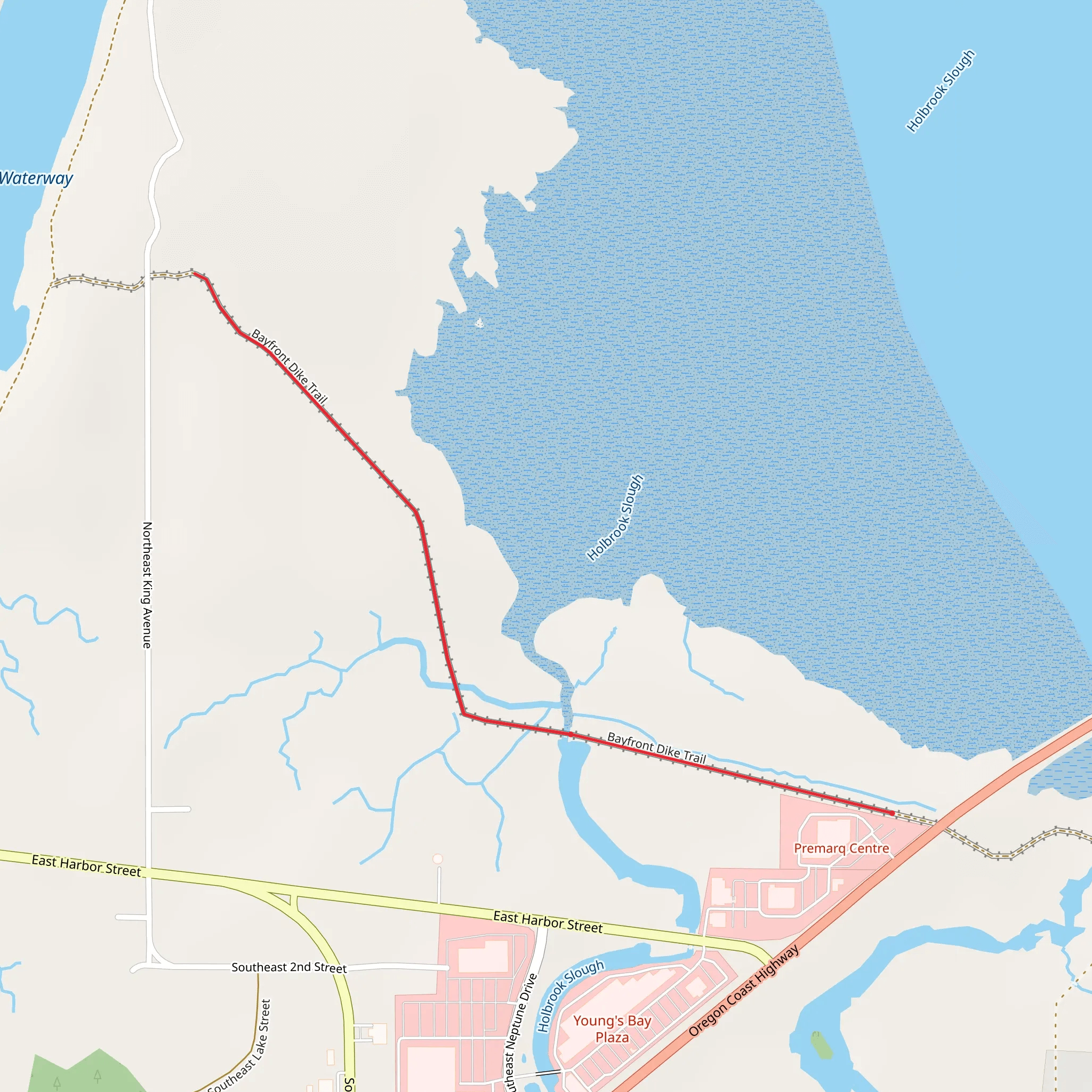 Oregon Coast Road Walk mobile static map