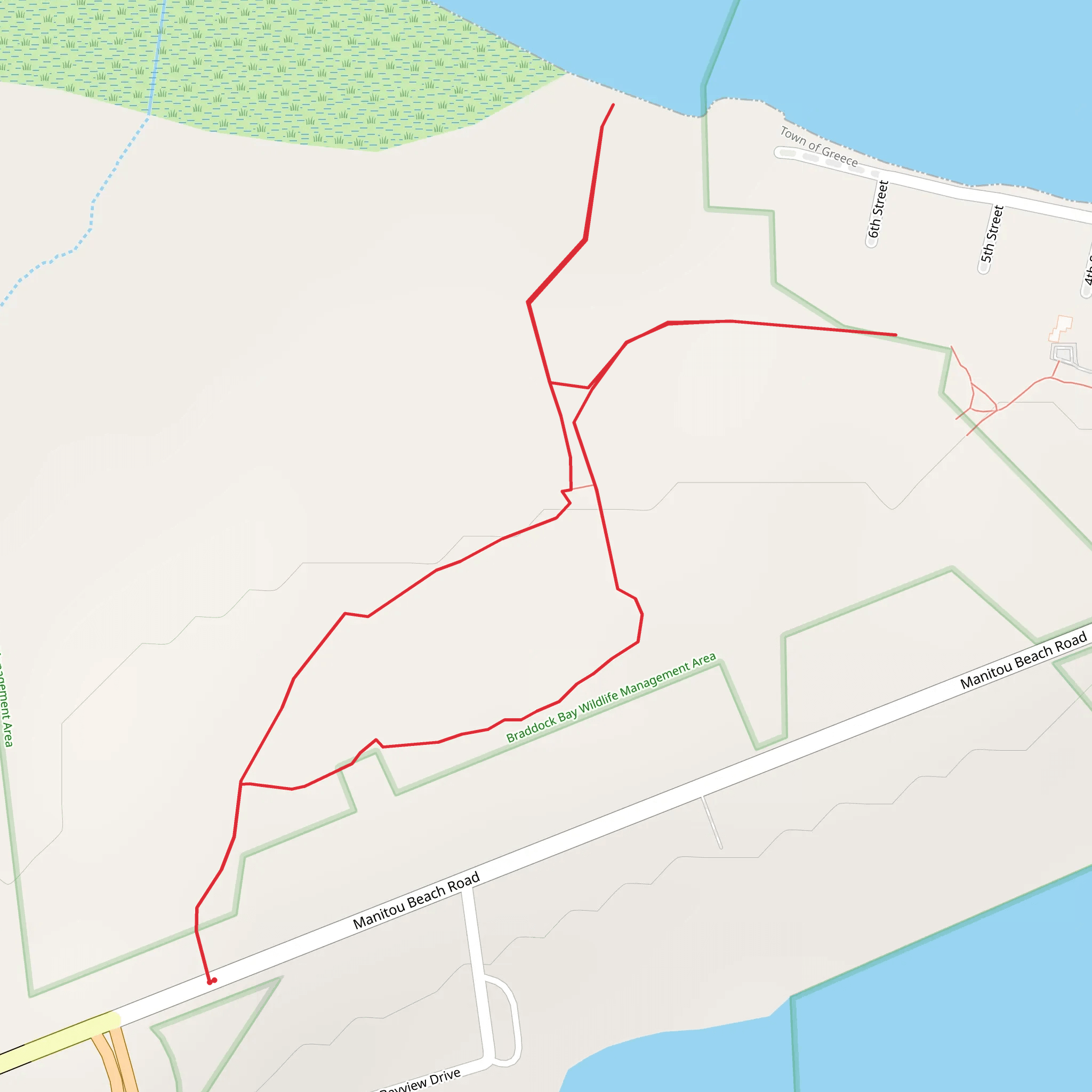 Manitou Beach Walk mobile static map