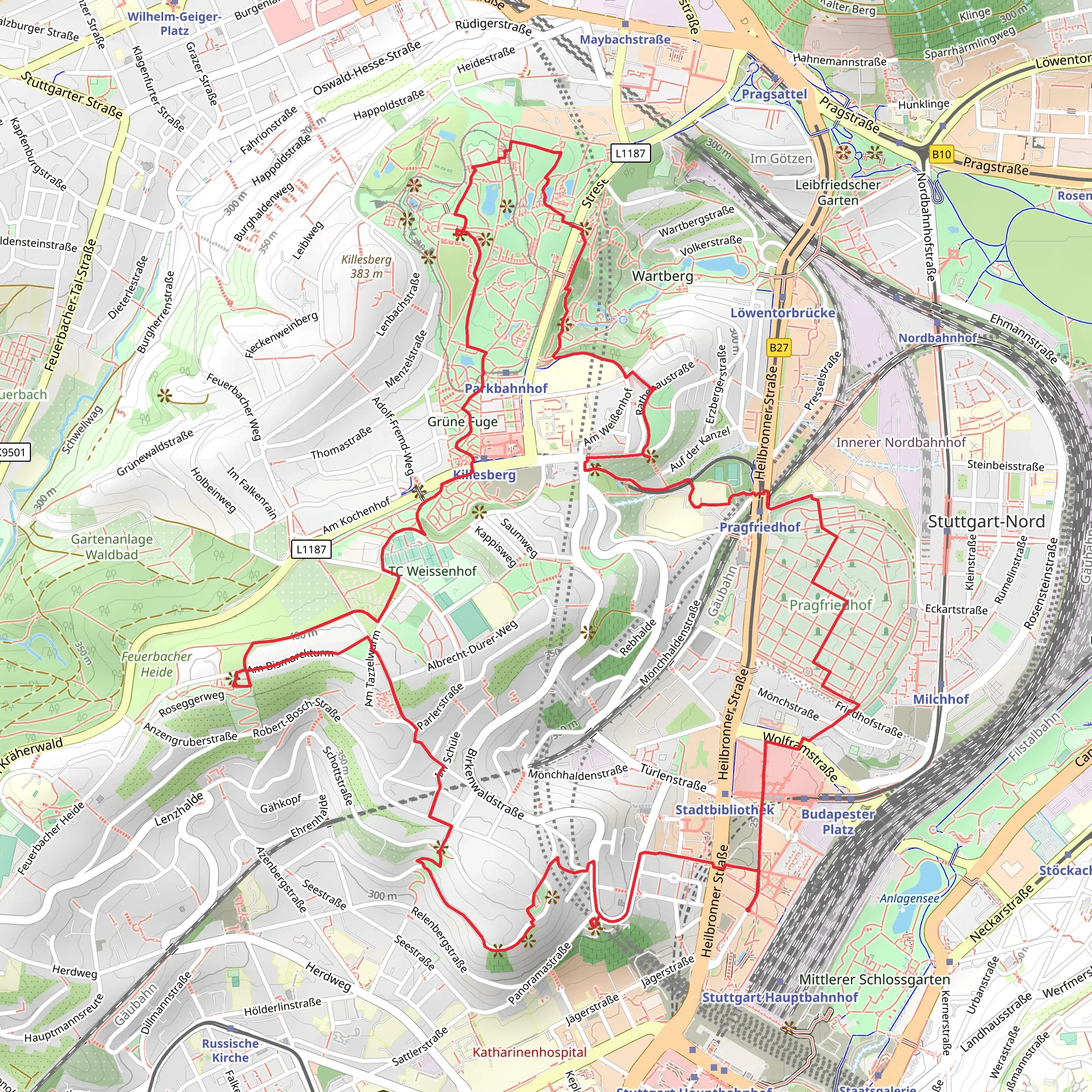 Bonatzweg mobile static map