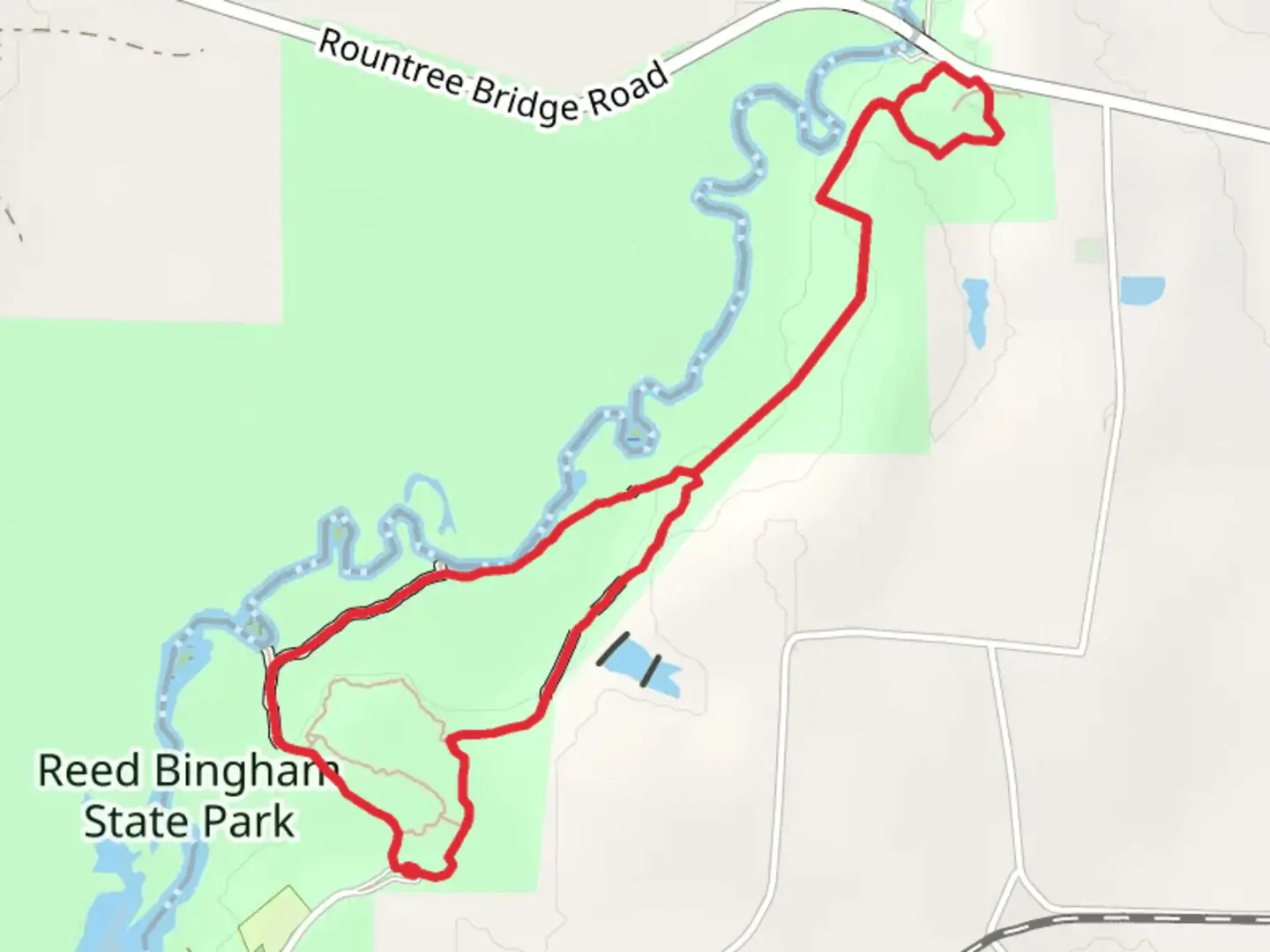 An image depicting the trail Little River, Red Roberts Loop Trail and its surrounding area.