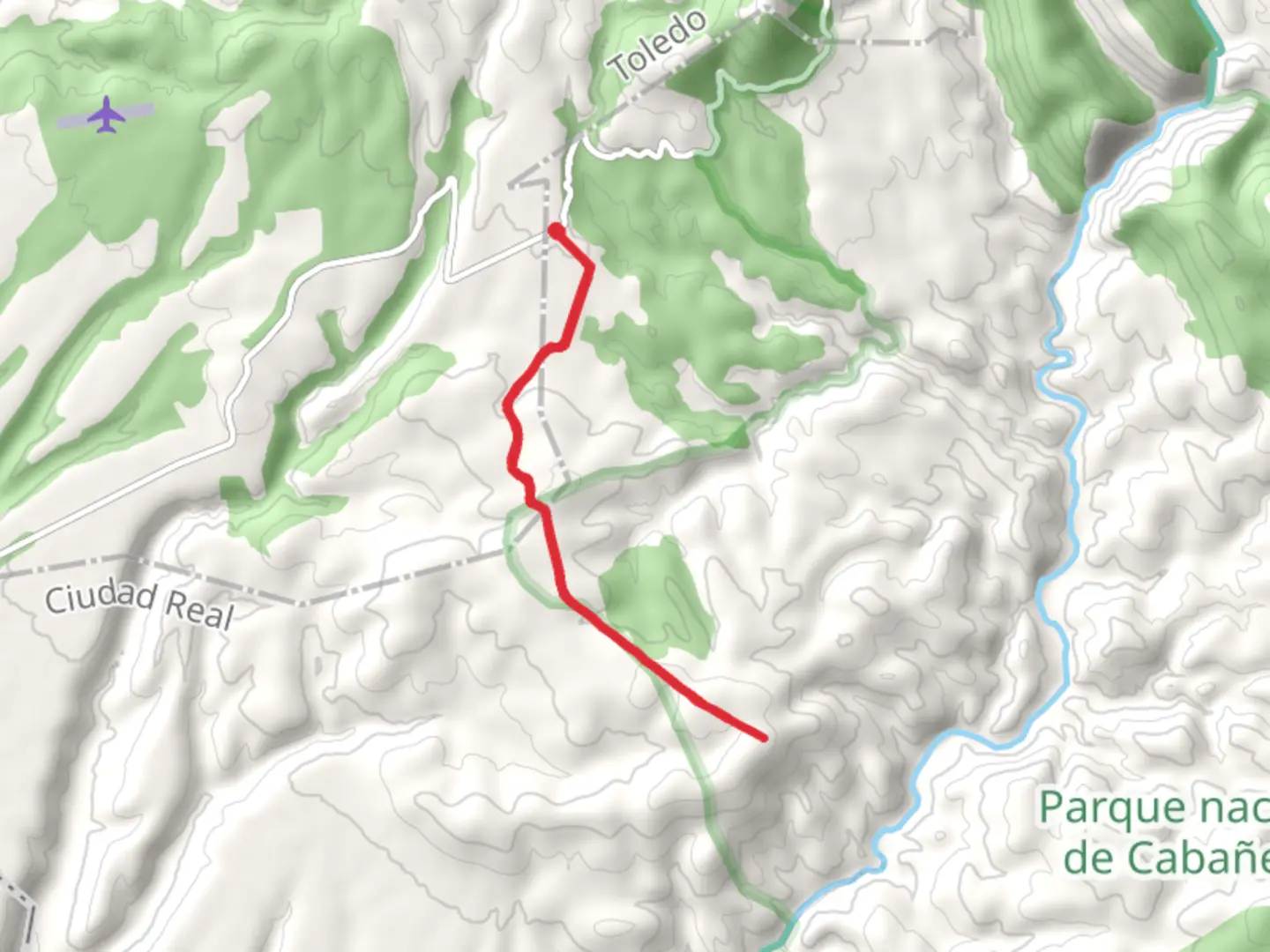 An image depicting the trail Ruta del Robledal - Alcornocal and its surrounding area.