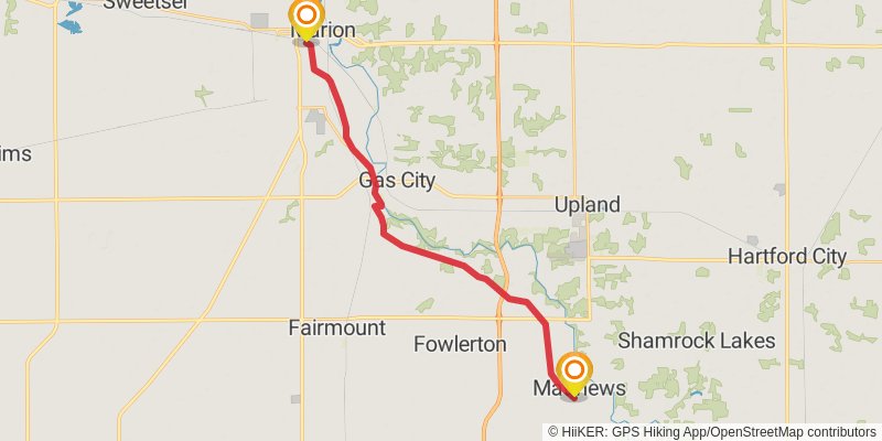 American Discovery Trail North Route stage 98 Map