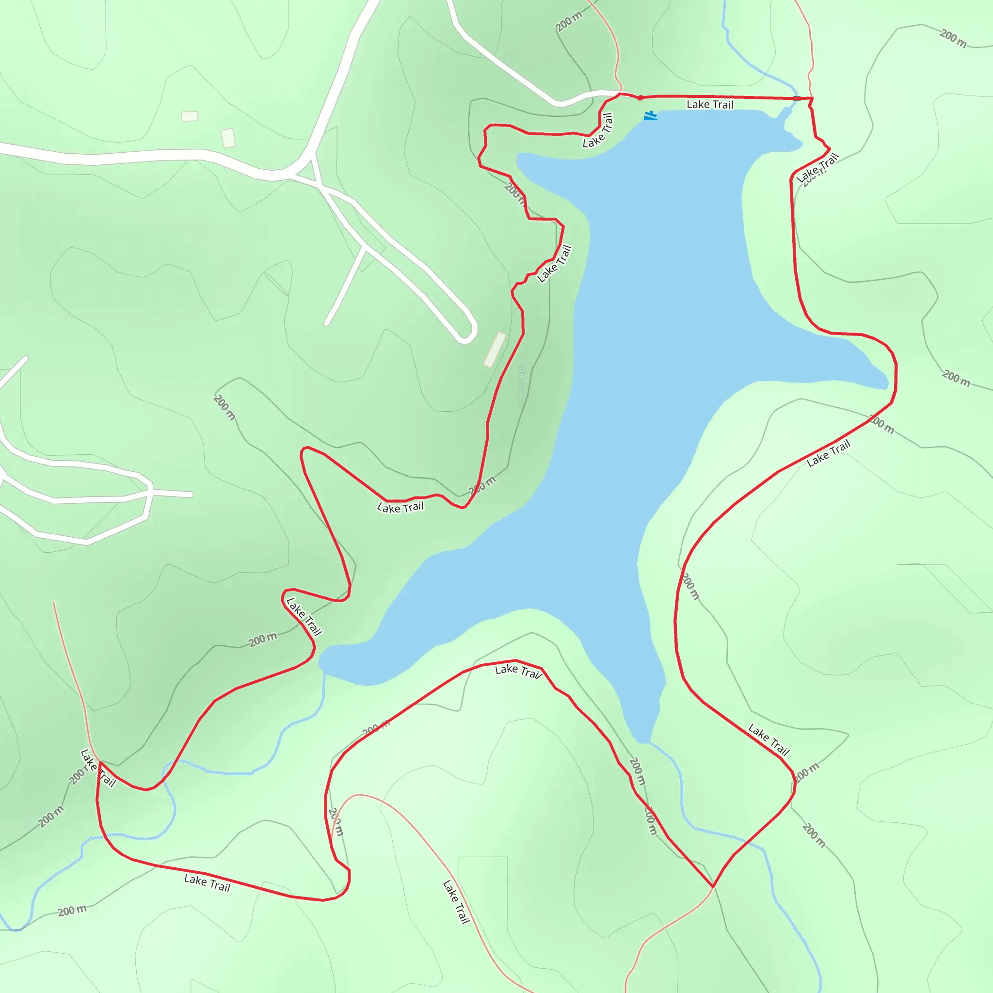 Lake Loop Trail mobile static map