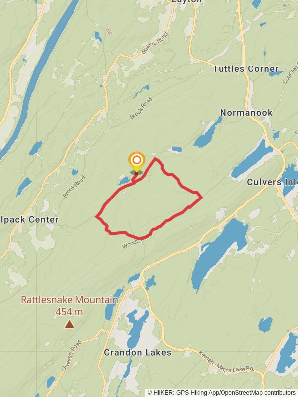 Red Maple Loop Trail from Lake Shawanni