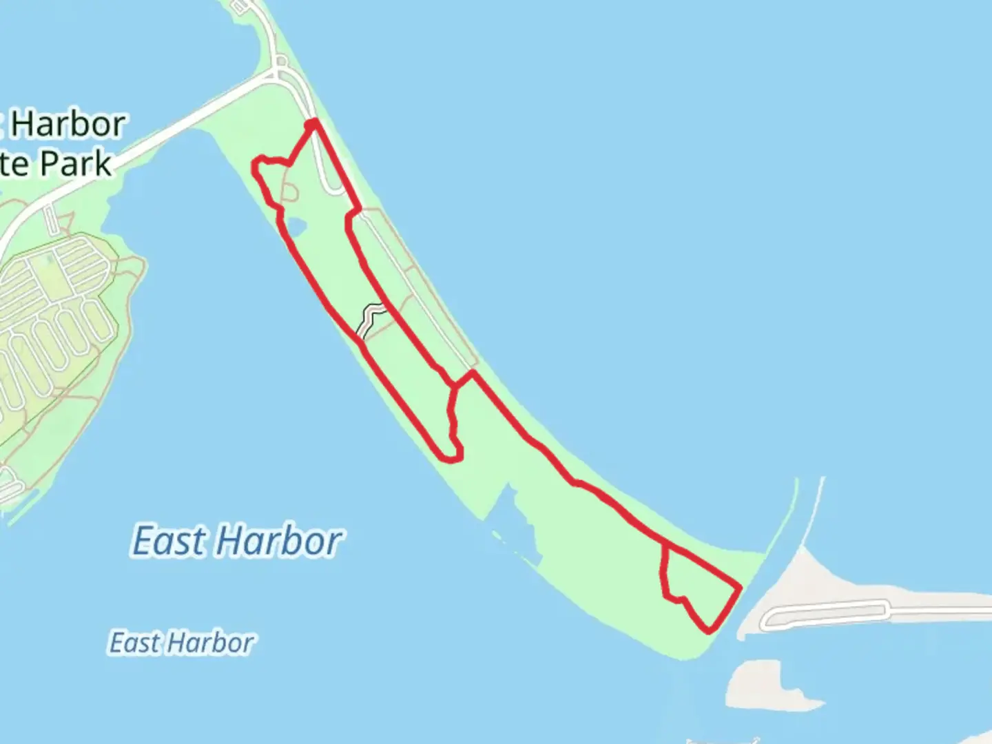 An image depicting the trail Channel Dunes Loop and its surrounding area.