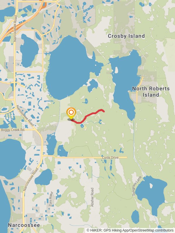 Center Trail mobile static map