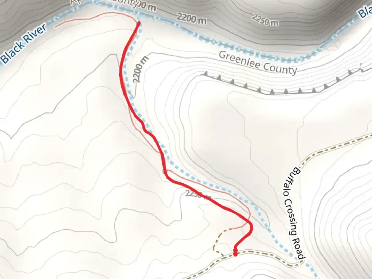 An image depicting the trail Bear Creek Trail and its surrounding area.