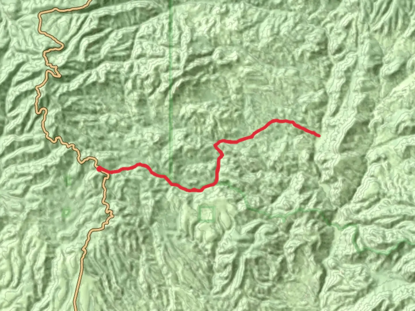 An image depicting the trail AD Bar Trail and its surrounding area.