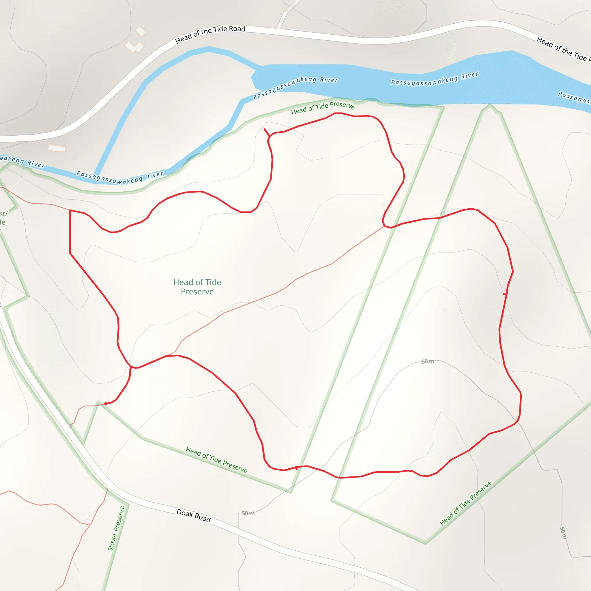 Passagassawakeag River - Dark Road mobile static map