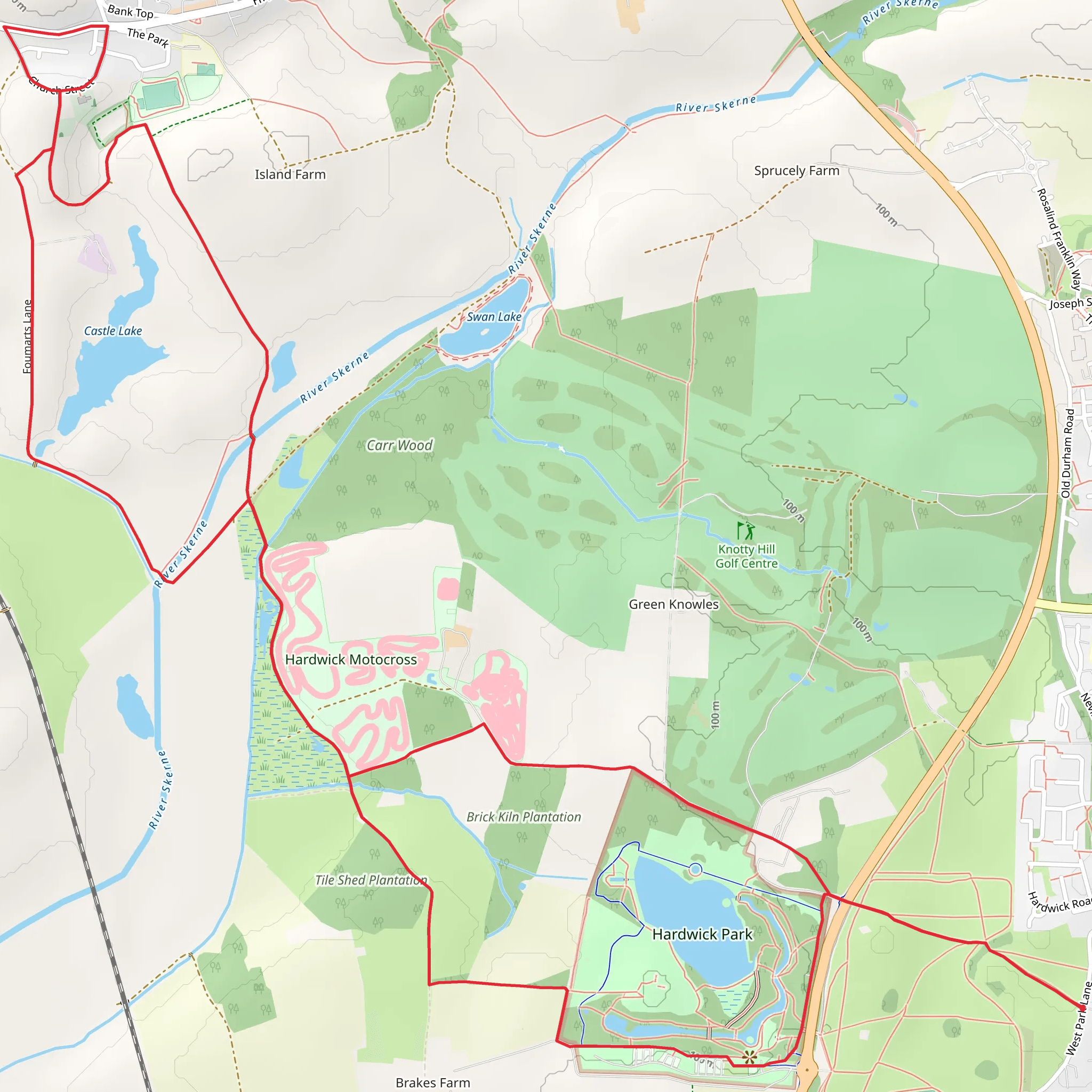 Sedgefield Walk mobile static map