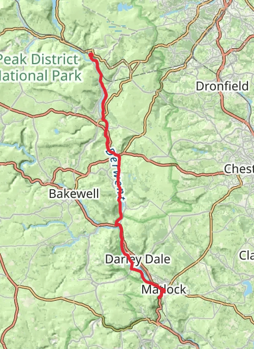 Hike on Hike from Hathersage mobile static map