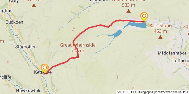 Sea to Sea from Whitby to Morecambe stage 9 Map
