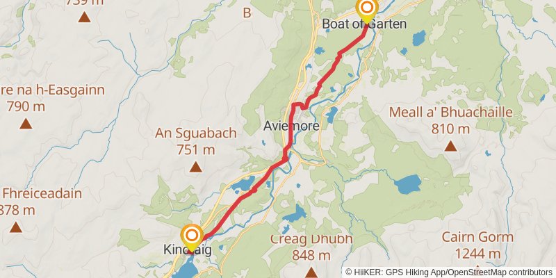 Speyside Way stage 6 Map