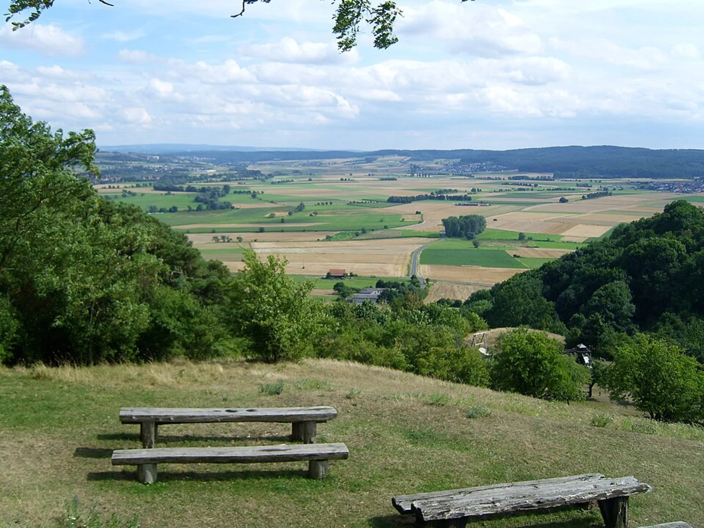 An image depicting the trail Vogelsberg Out and Back and its surrounding area.