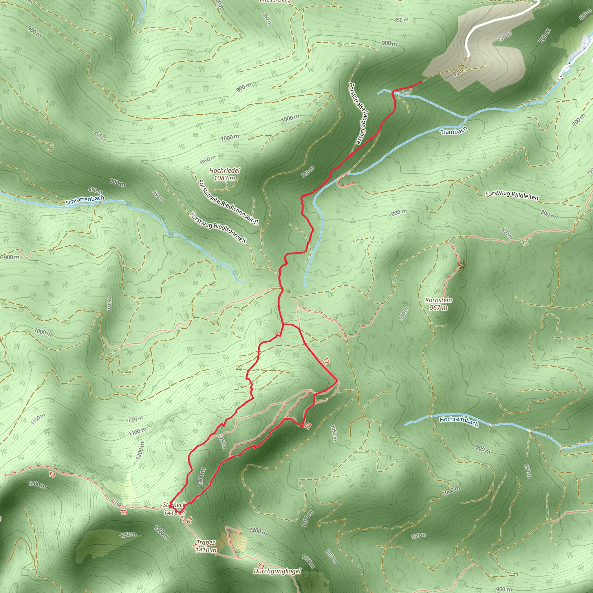 Steineck and Trapez mobile static map